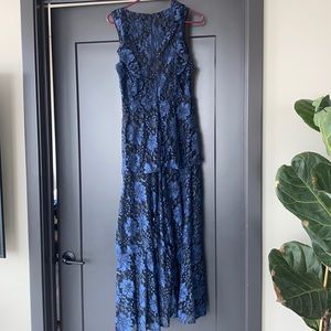 Lulus blue wedding guest dress